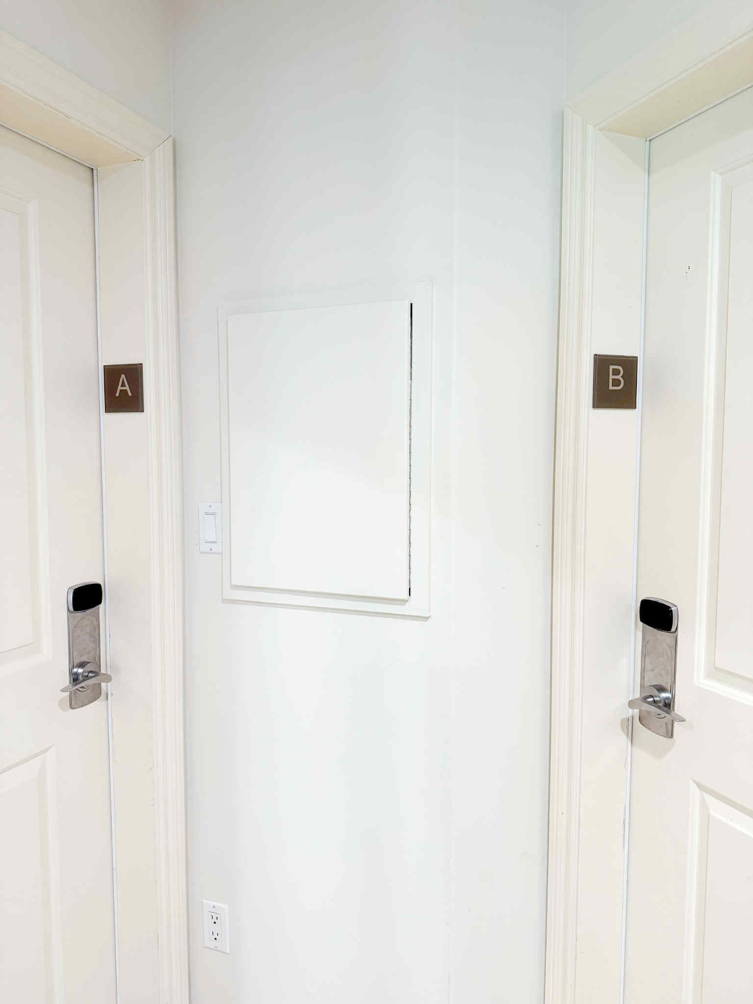 PRIVATE Hallway that connects Unit A and Unit B.