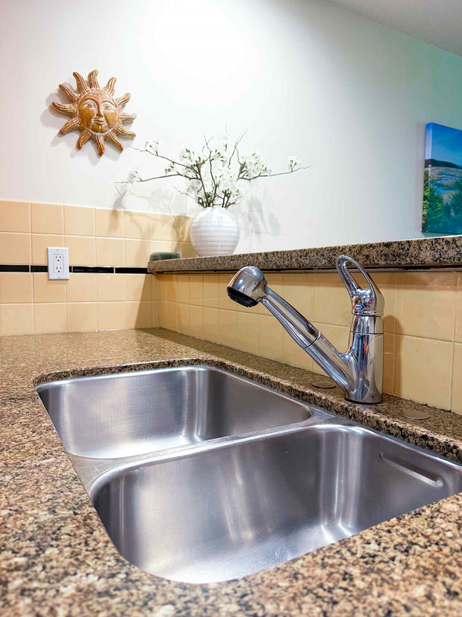 Unit A. Double Kitchen sink