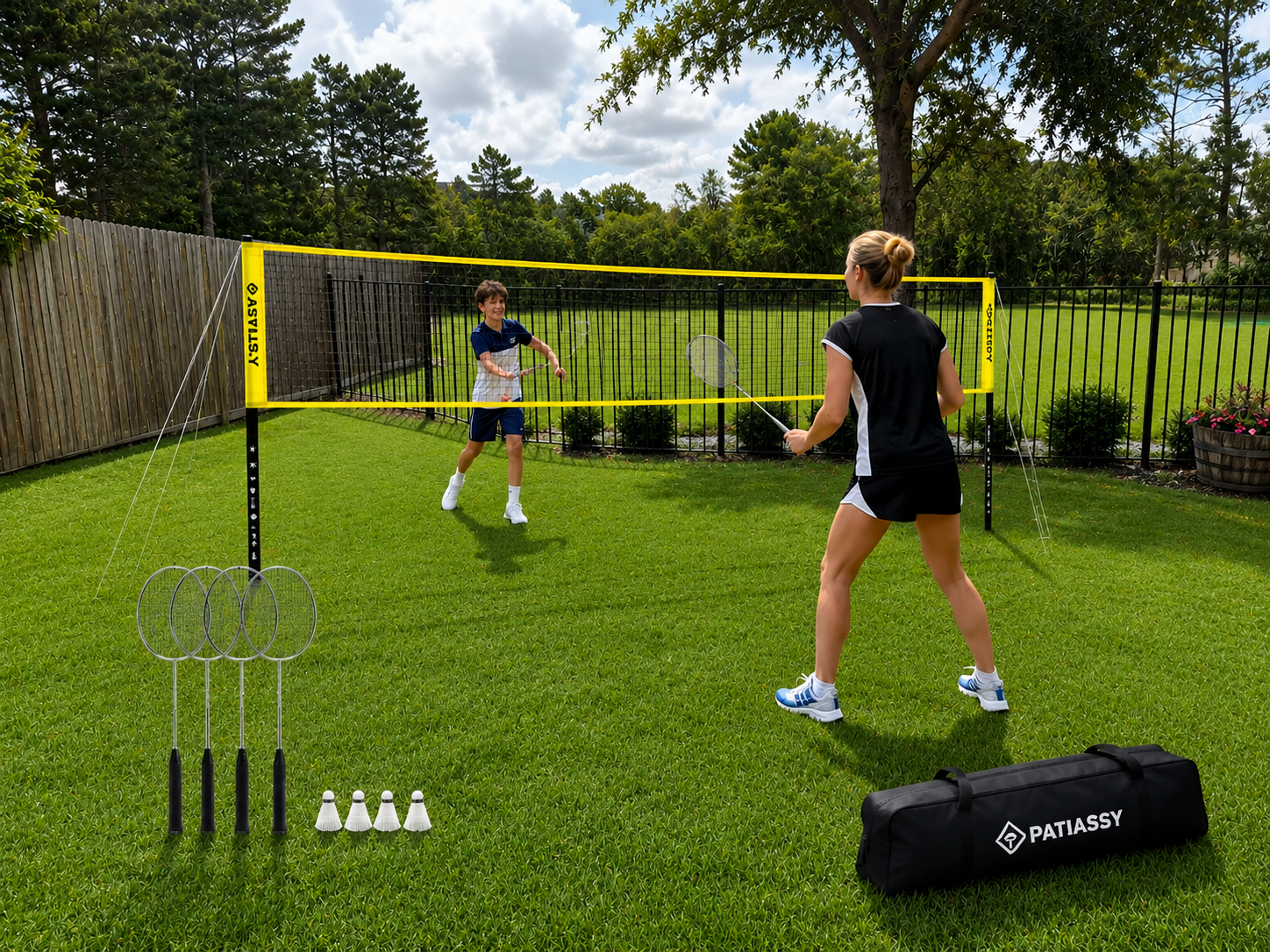 🏸 There's room to play — enjoy badminton and backyard games without ever leaving the cottage.