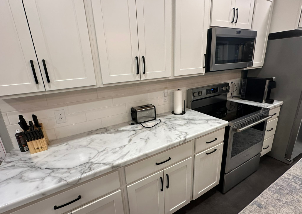 NEW HOUSE: lots of counter space in this house.