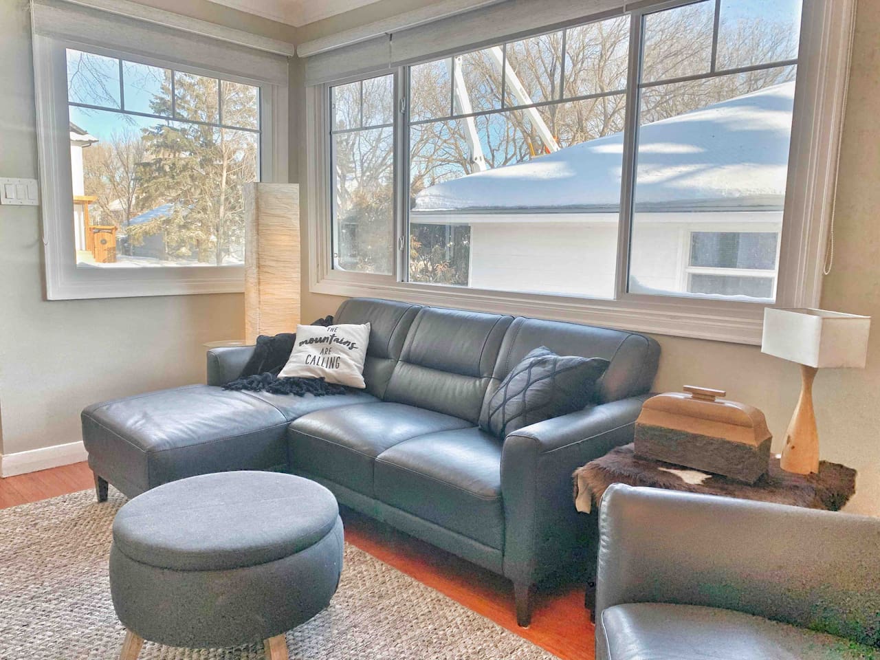 Lounge Area with Smart TV · Quality furnishings