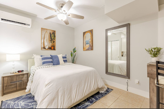 Private room with kitchenette across the hall.