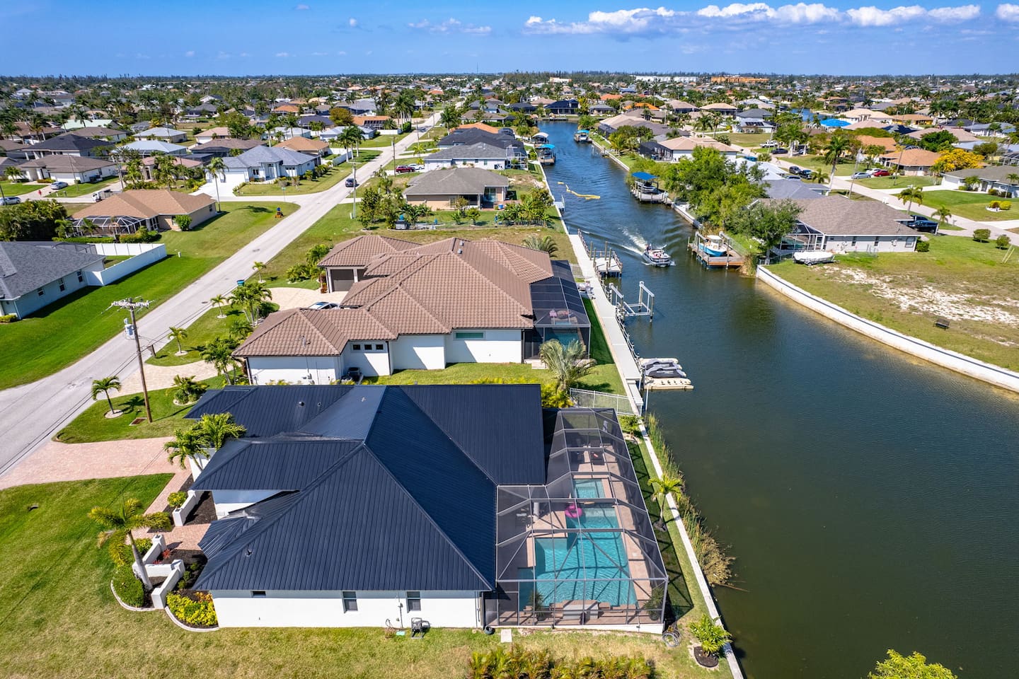 Embrace the boater's paradise in this desirable Gulf Access retreat