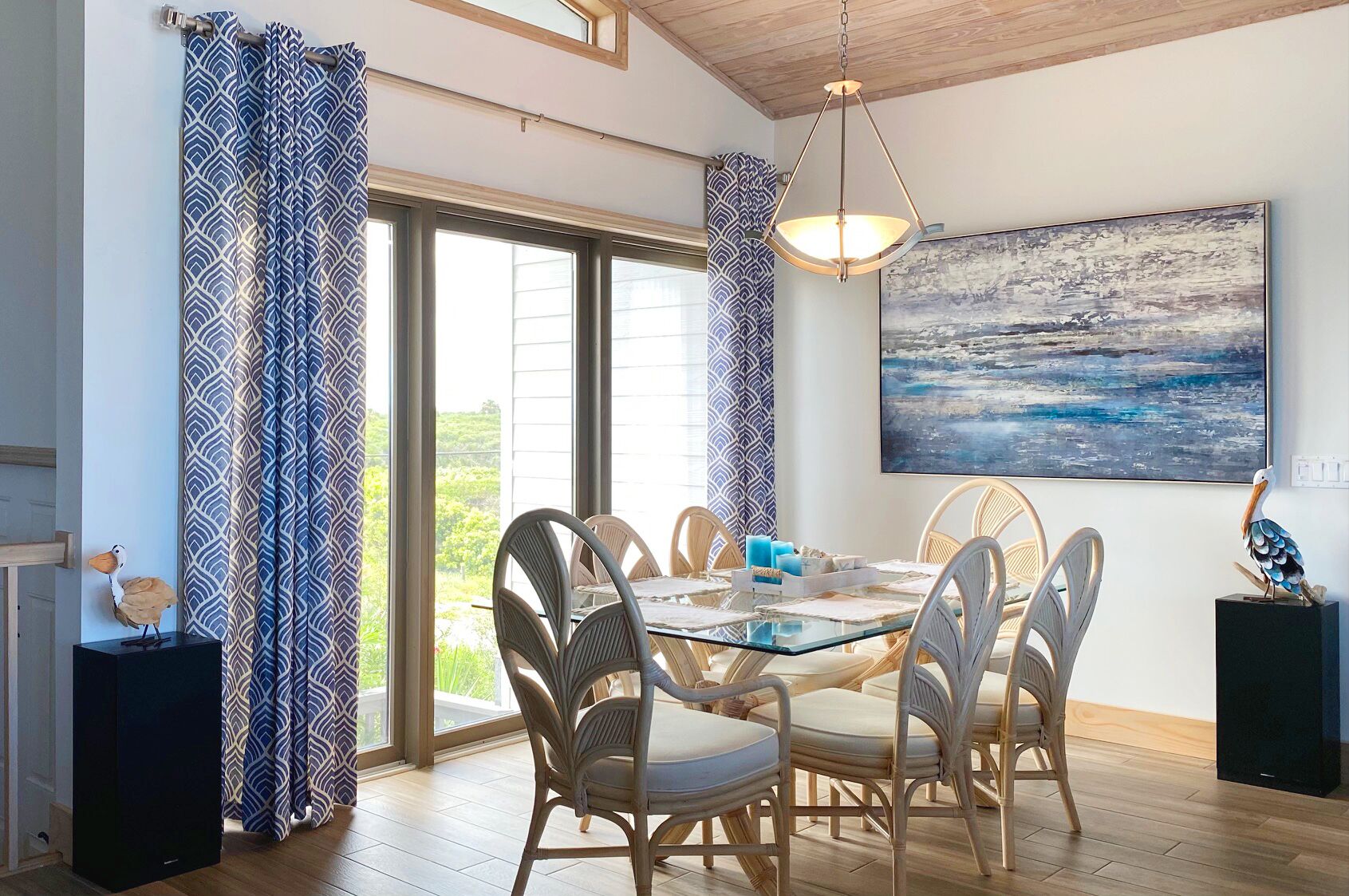 Dining Room with views of Guana Preserve and the ocean