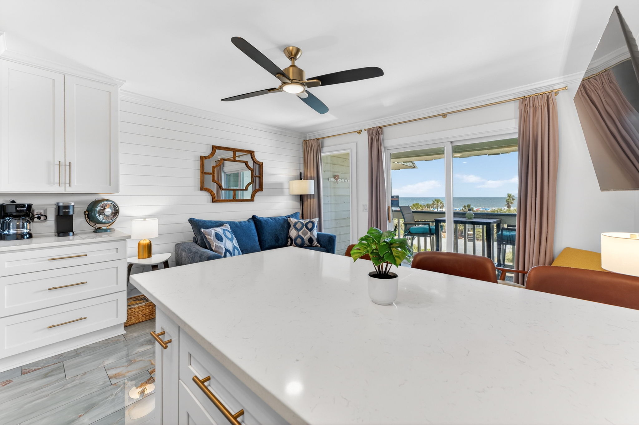 Kitchen Island | Coastal Calm | Sea Cabins 310A, Isle of Palms, SC | IOP Escapes
