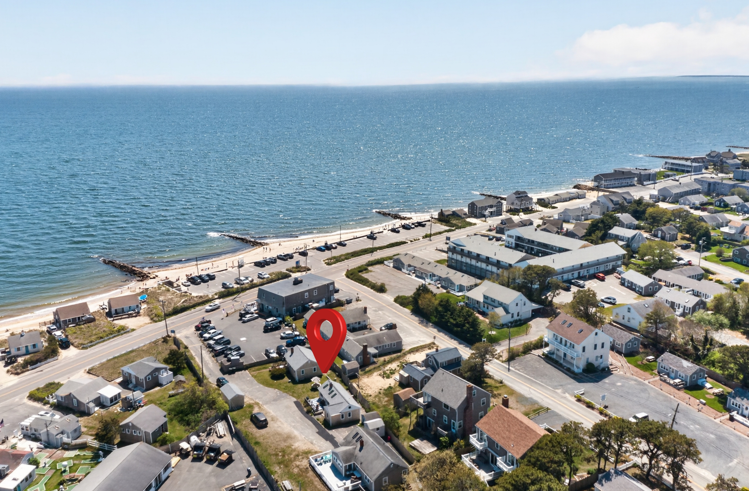 From above, you’ll see just how close you are to the ocean.