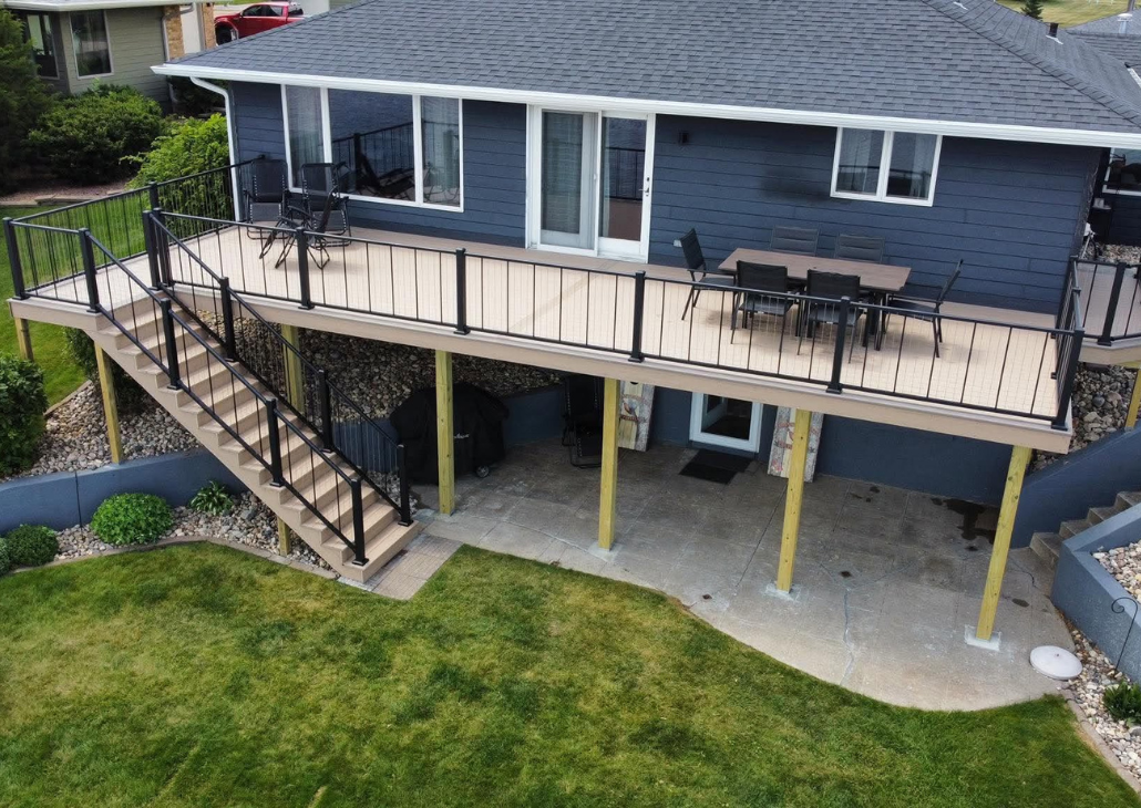 View of new upper deck.