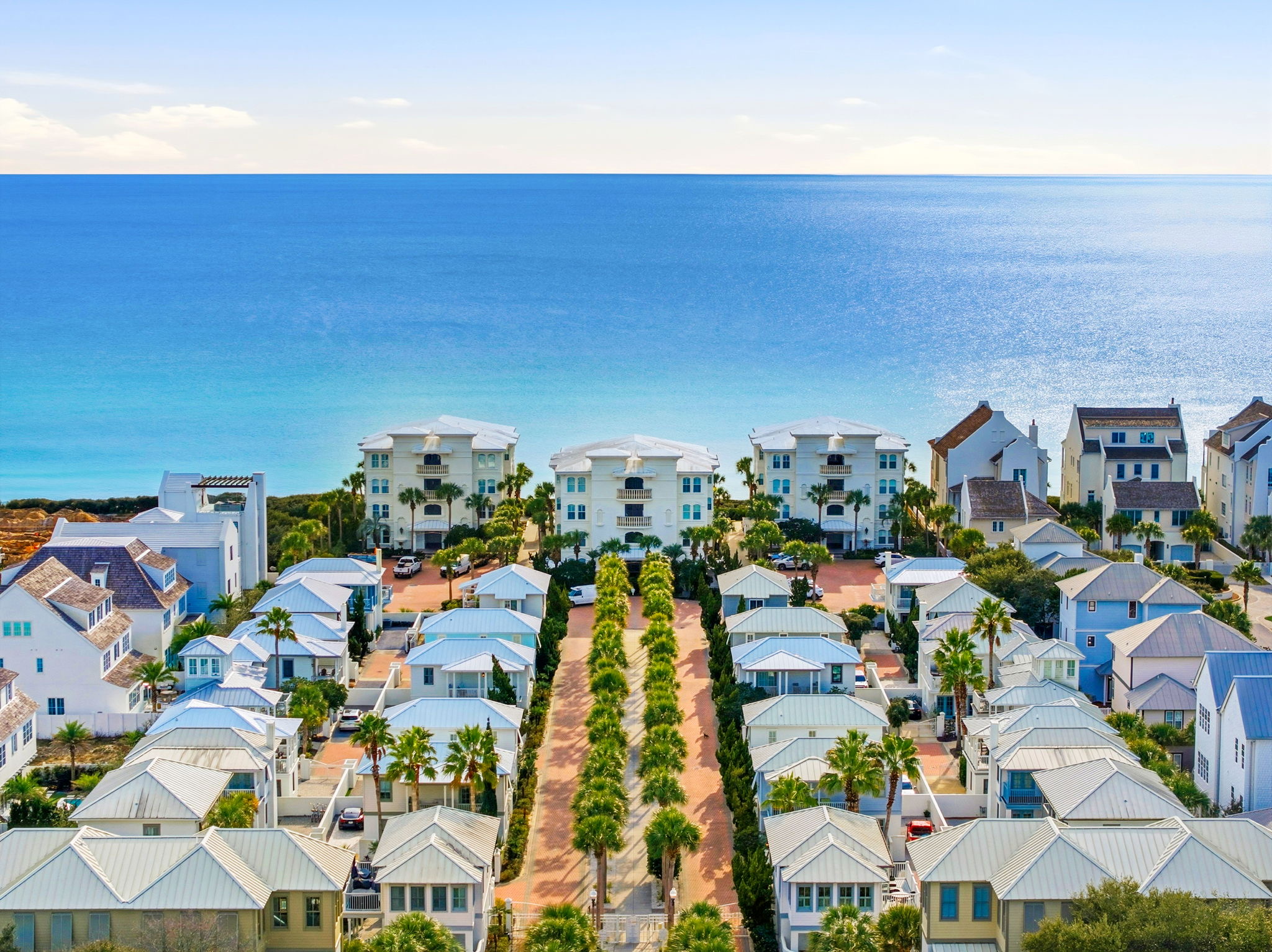 Take a scenic stroll or hop on the seasonal tram to reach your private slice of paradise.