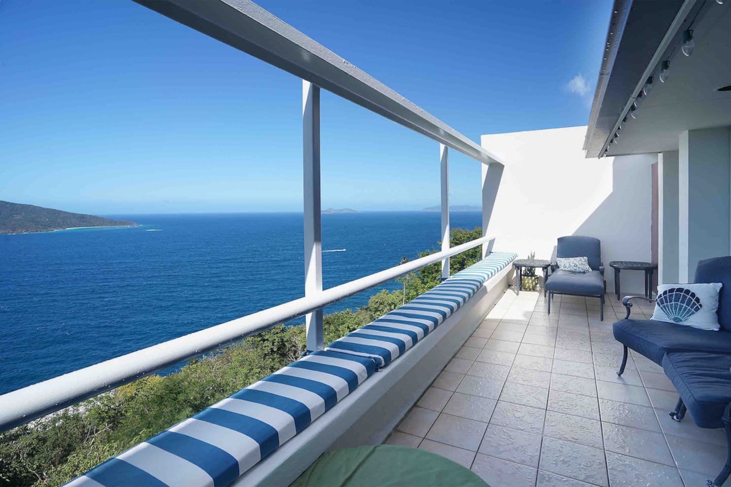 Balcony with panoramic views