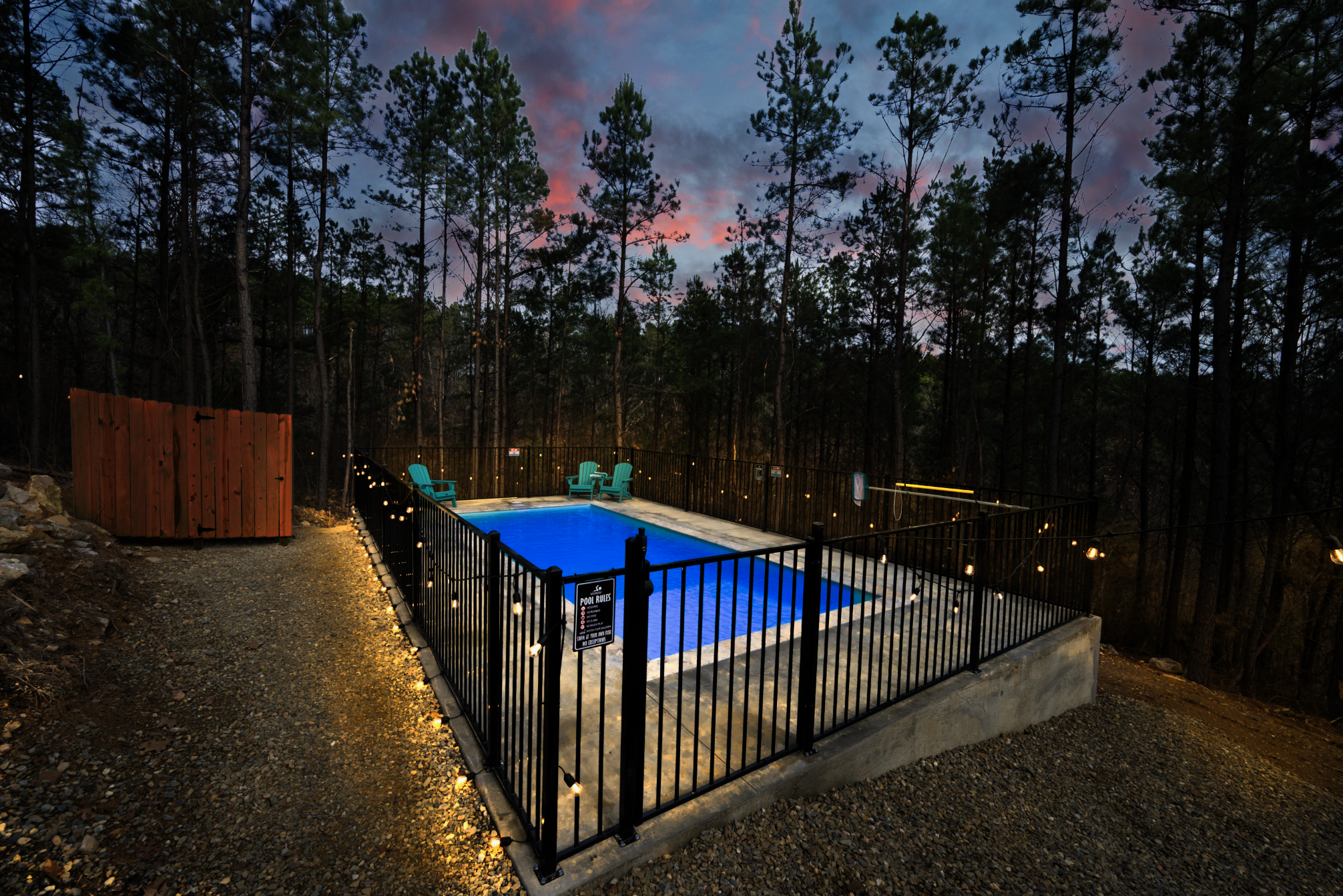 Where the forest meets the water, and the evening belongs entirely to you