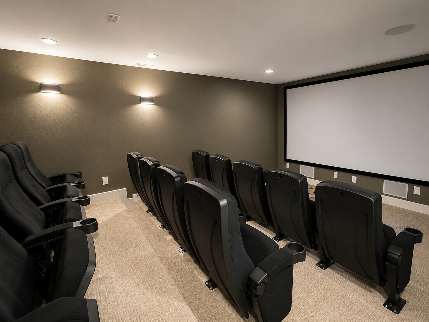 theater with seating for 15