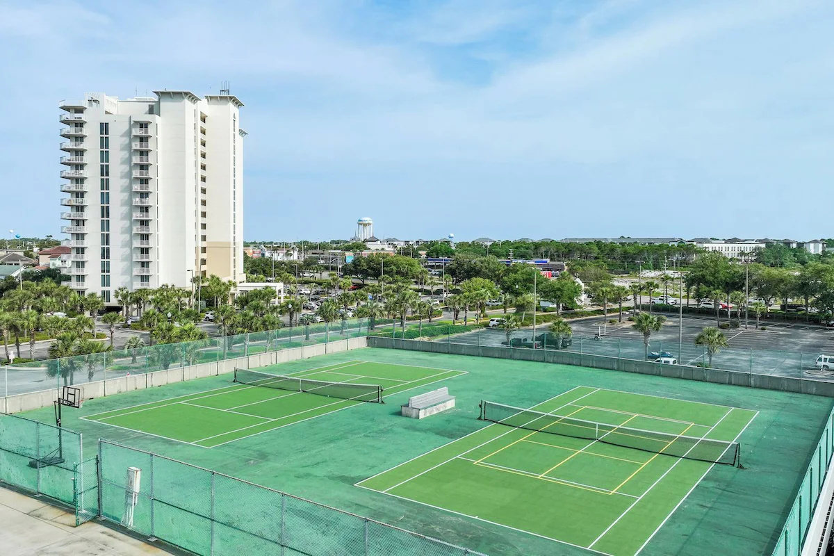 Try your skills at the Tennis and Pickleball courts
