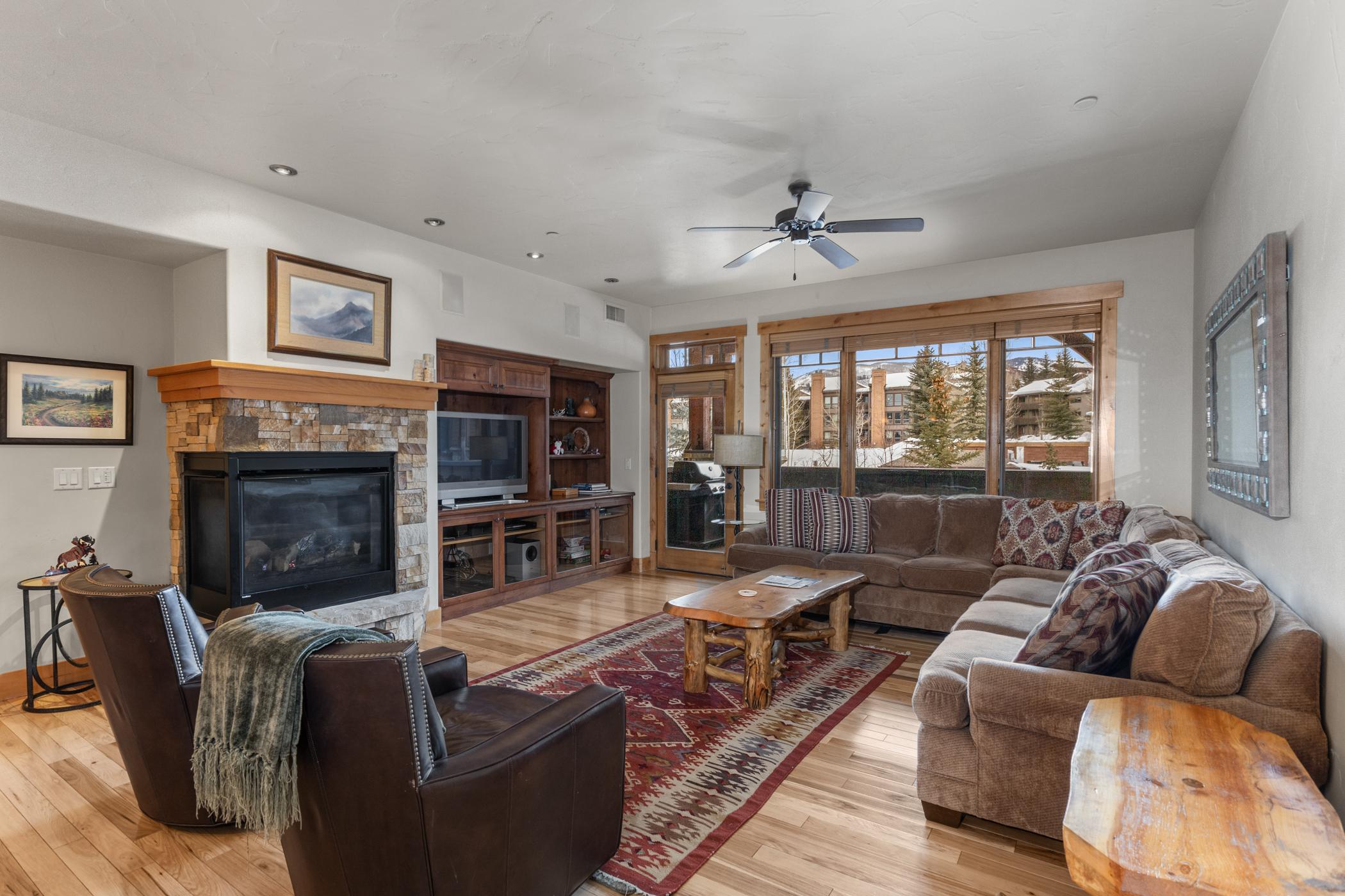 Gas Fireplace in Living Room