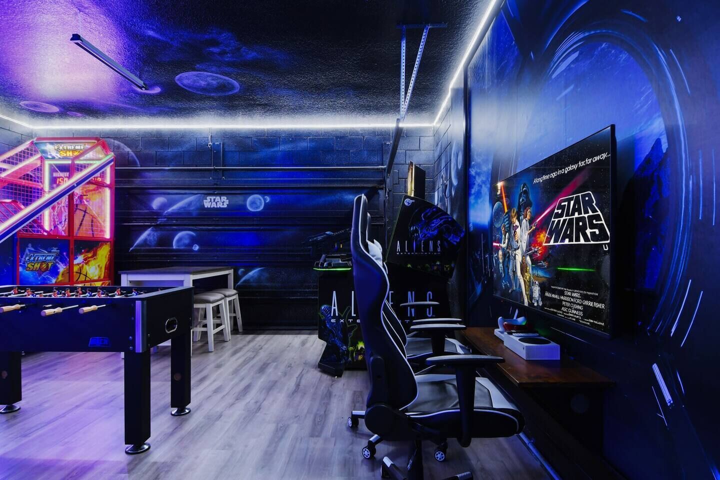Dive into this epic Star Wars arcade room and level up your Jedi skills