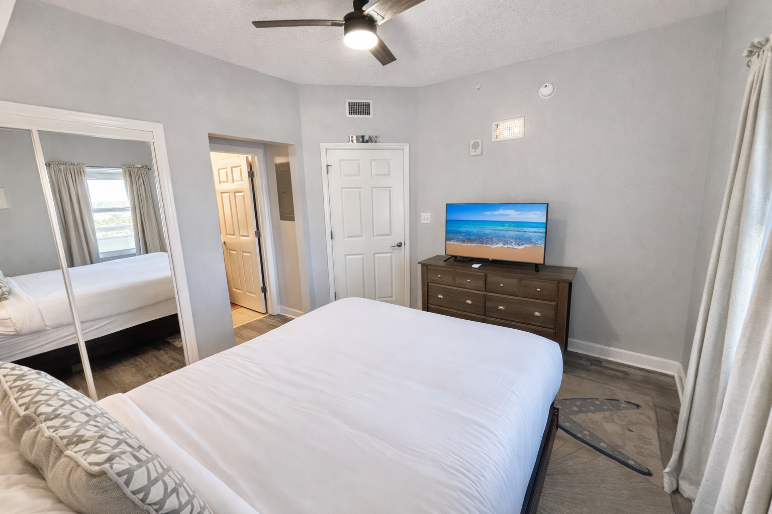 Master bedroom with ensuite bathroom