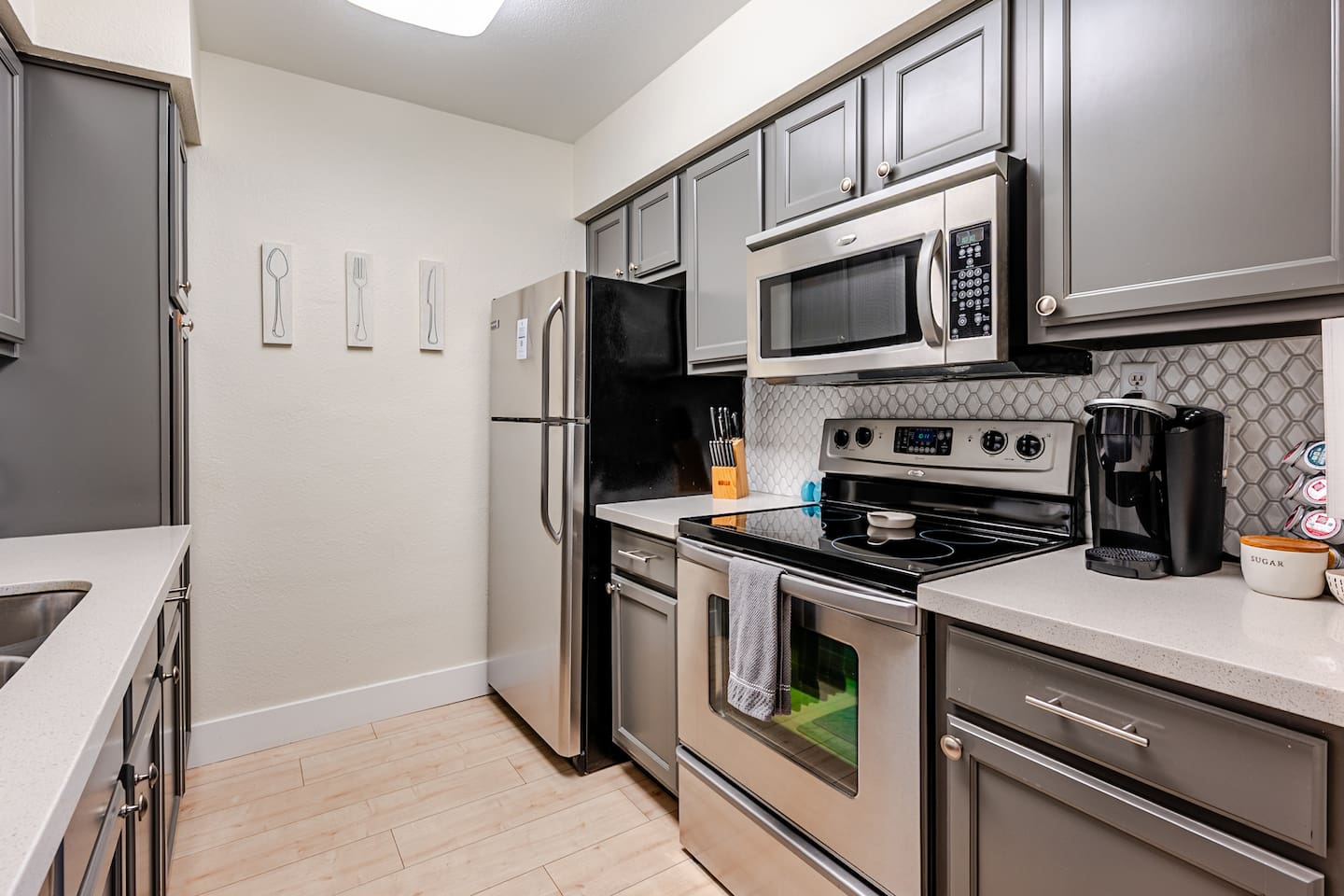 Kitchen with all the essentials.