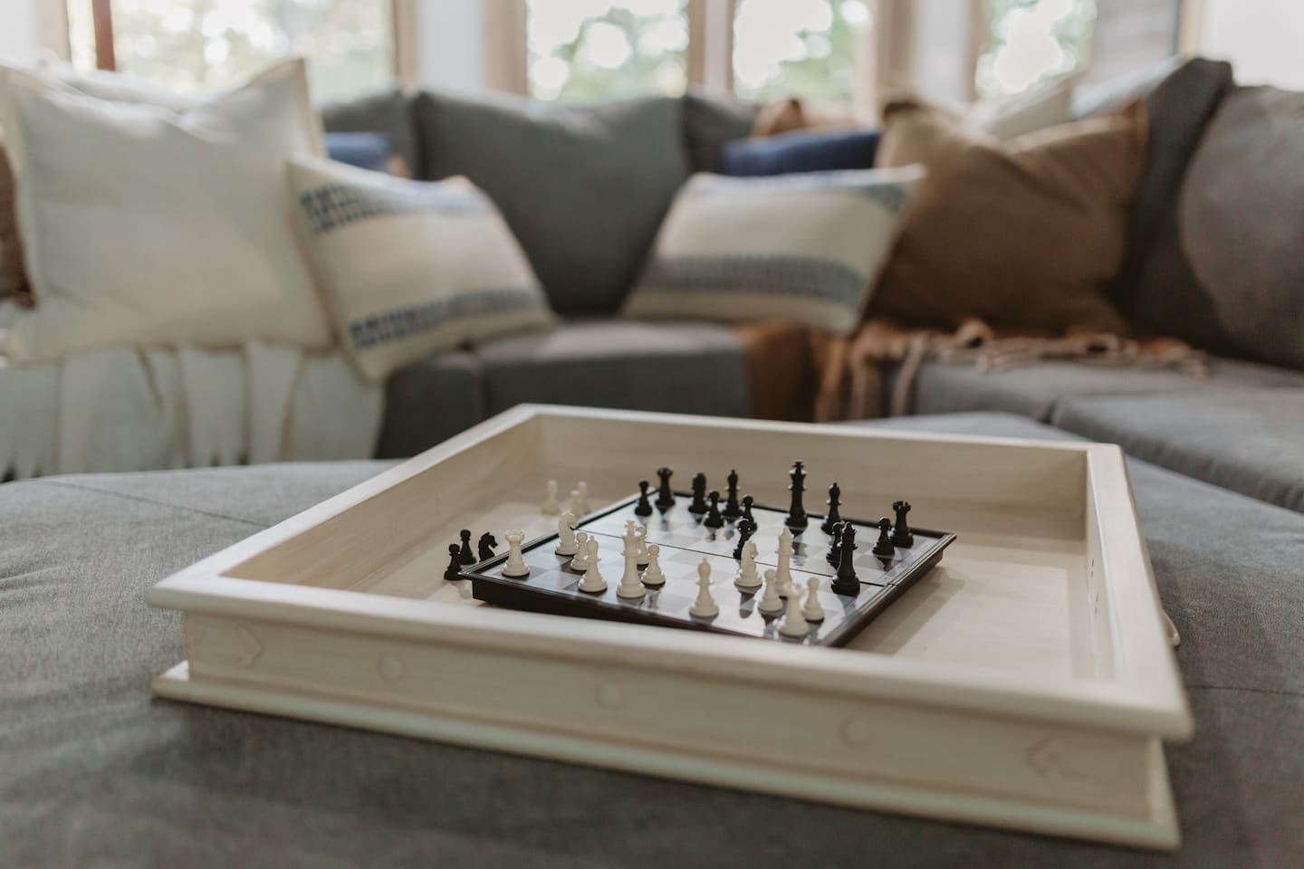 Board games are handy at our cabin