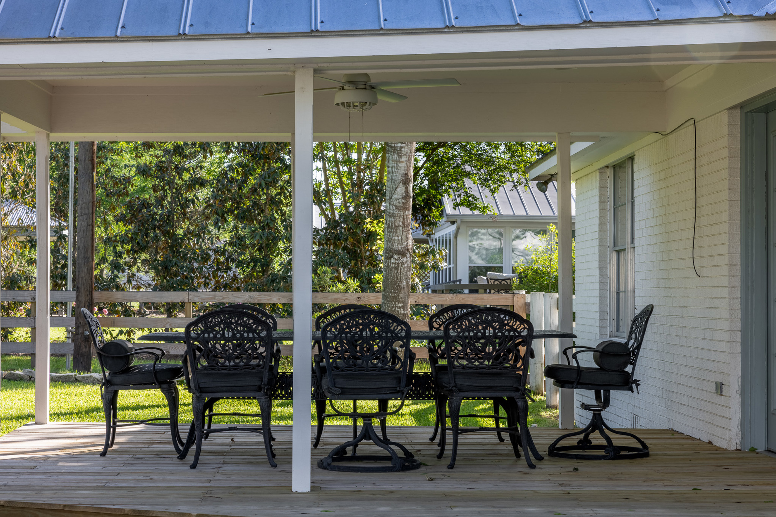 Back porch dining