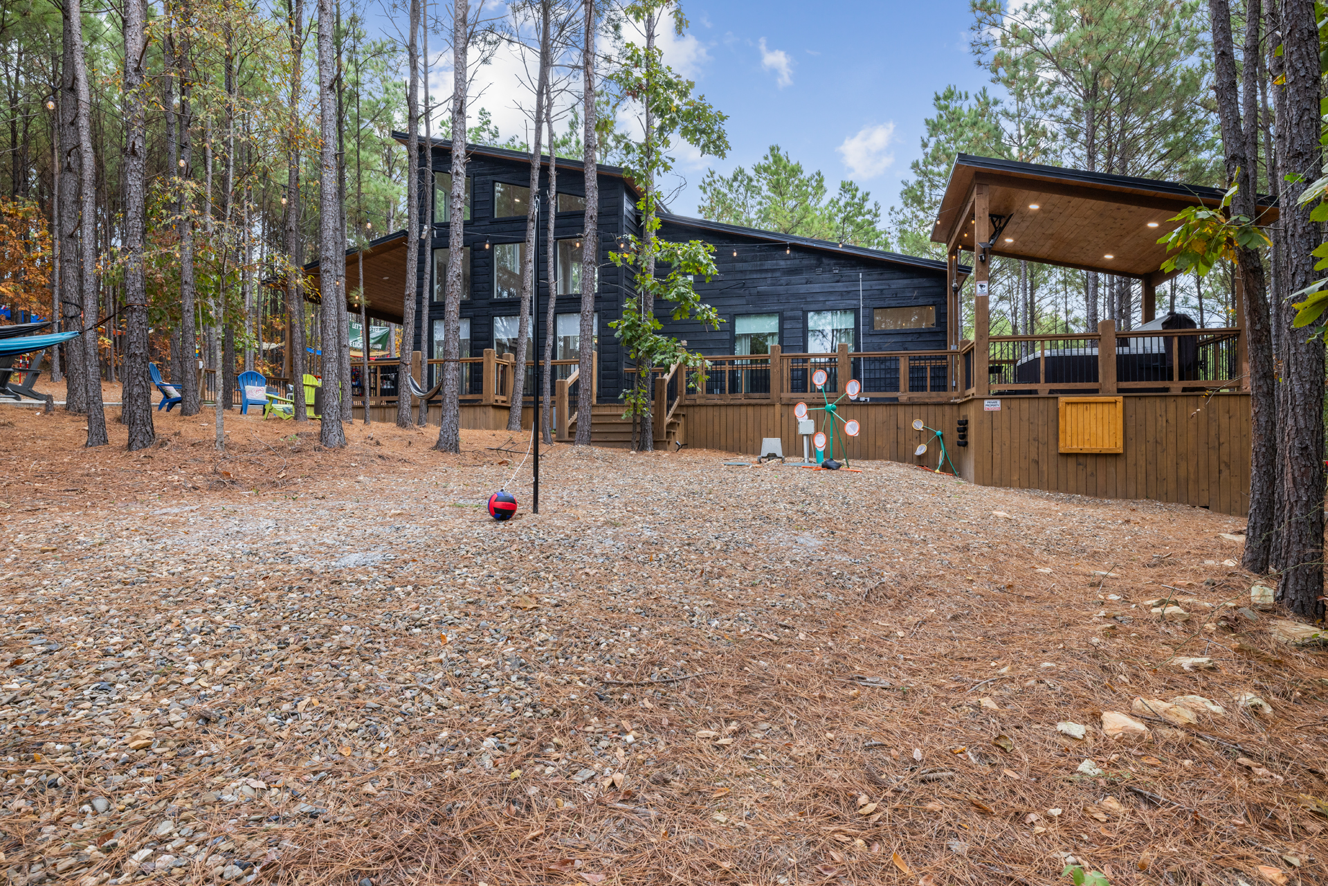 Outdoor Tetherball Area