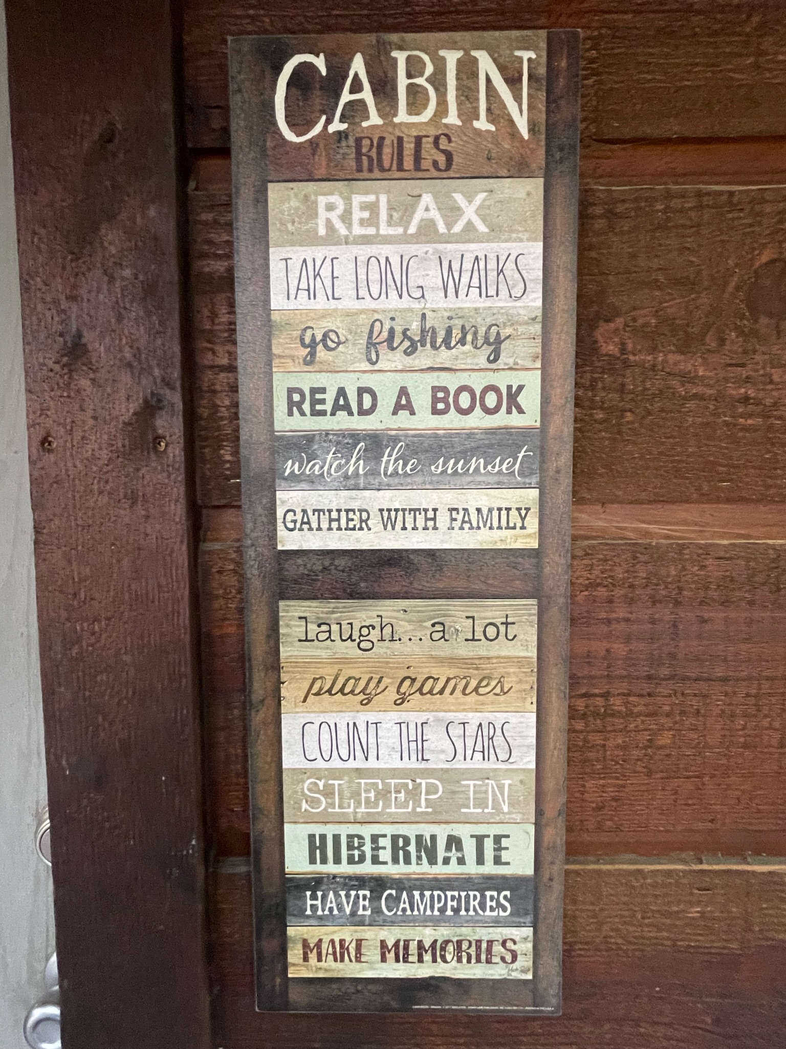 Cabin "rules" :)