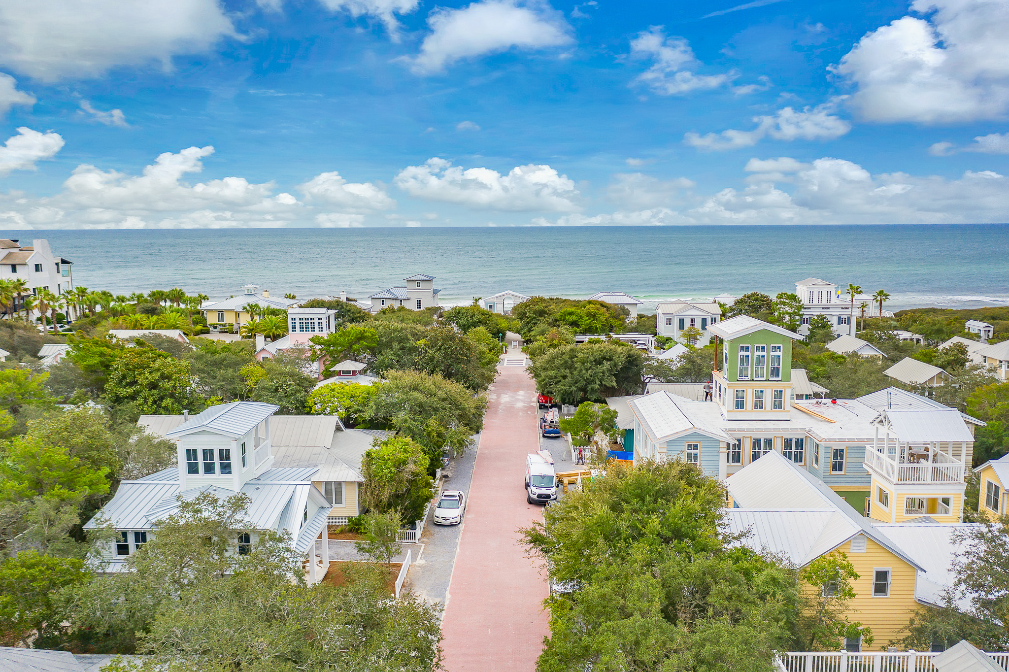 Tupelo Street in Seaside, one of the quietest streets in Seaside!