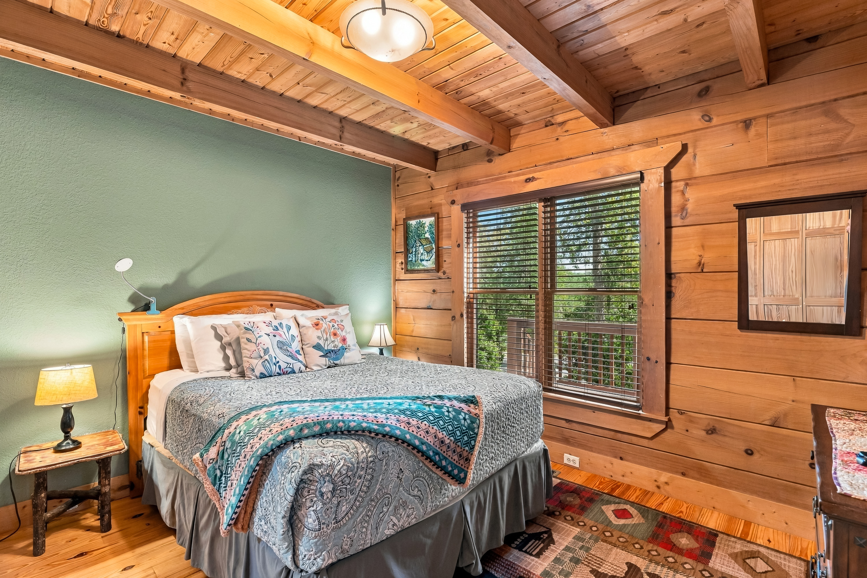 Queen bedroom on the main floor