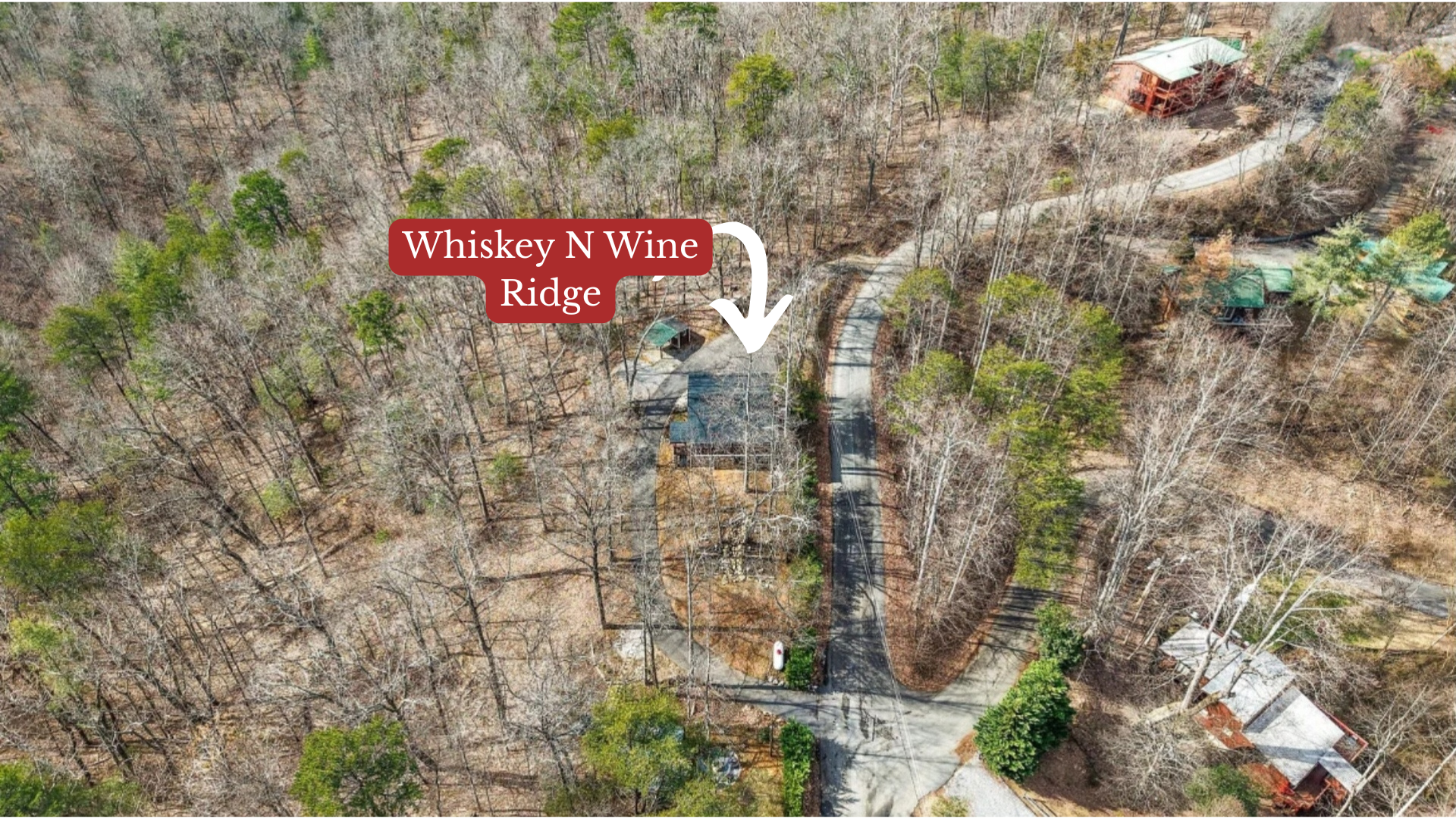Aerial location of Whiskey N Wine Ridge