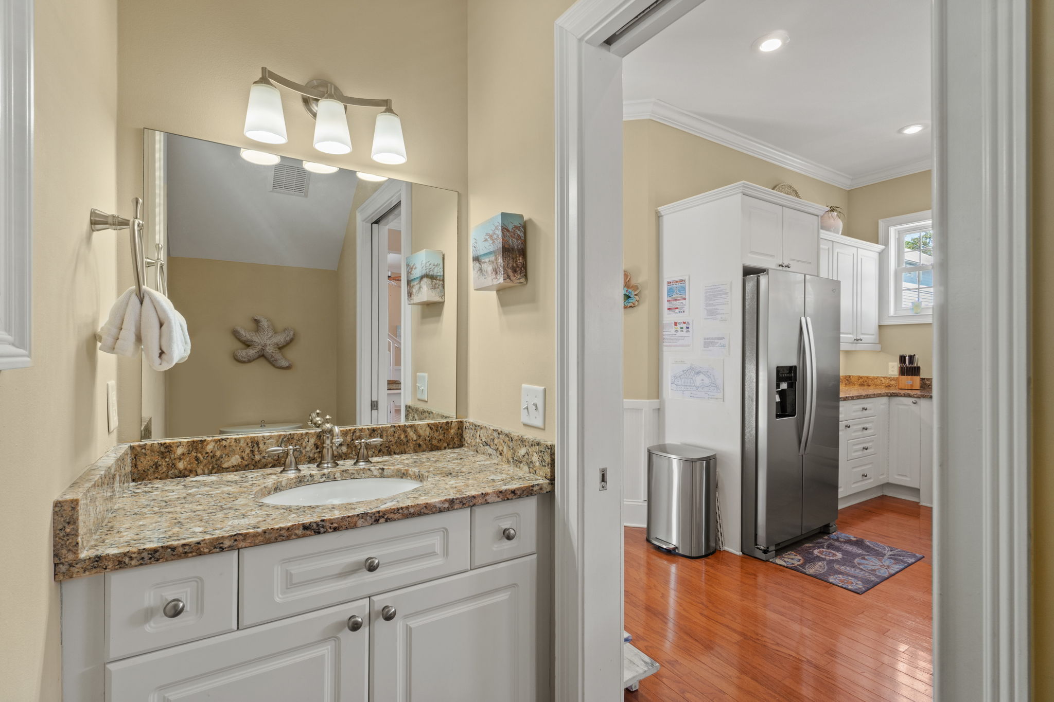 Half bath off kitchen