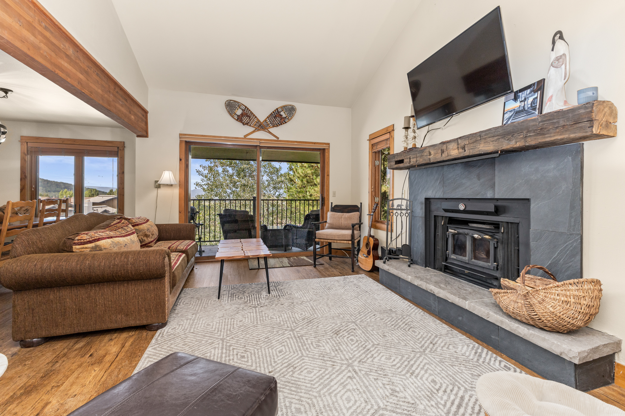 Living Room with Patio Access