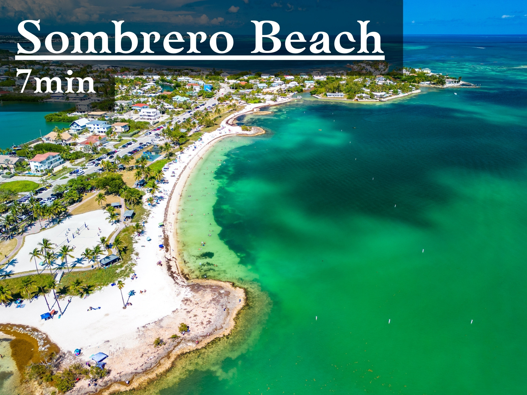 The famous Sombrero Beach is just a few minutes from Captain's Retreat.