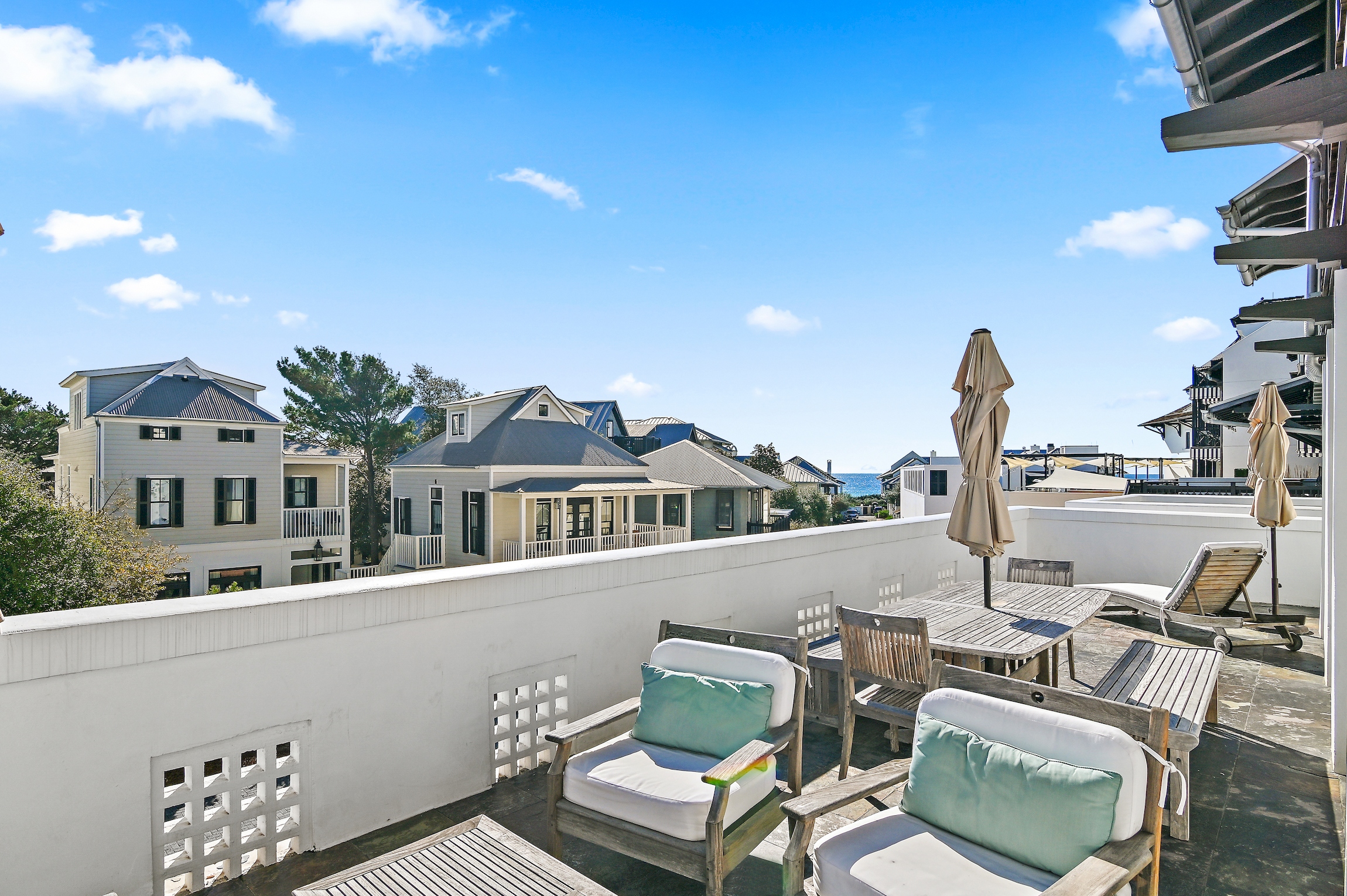 Enjoy the day on your beautiful, private patio.