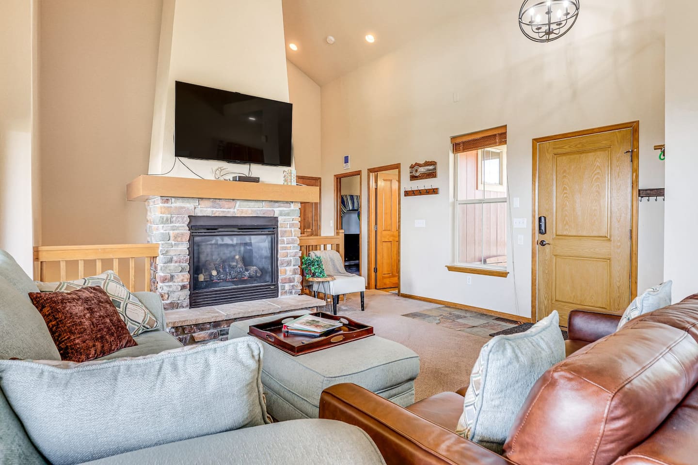Upstairs Living Room and Front Door