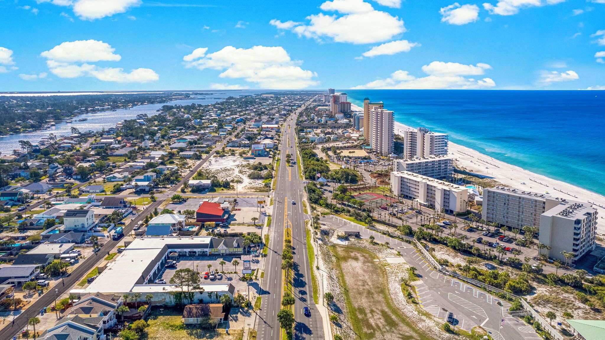 Aerial view of Dunes of Panama, 7205 Thomas Dr, Panama City Beach, FL