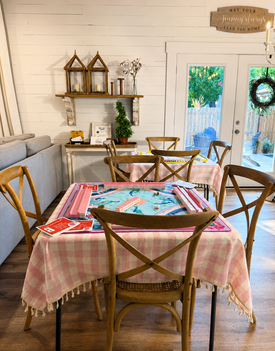 Cabernet House now features two 3’ x 3’ square mahjong tables, perfect for larger groups and tournament-style play. Grab your crew and plan your Fredericksburg getaway!