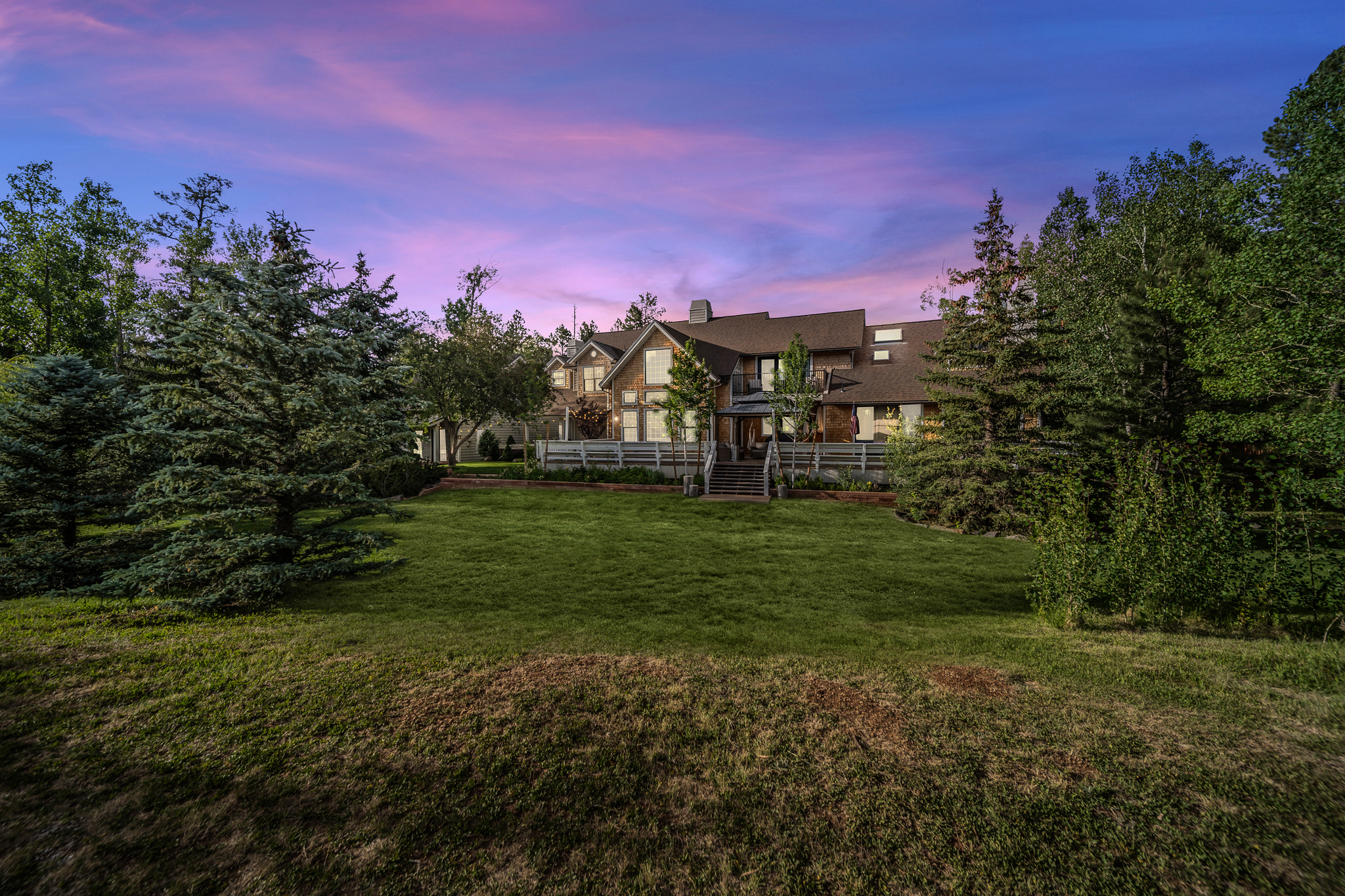 view from back yard