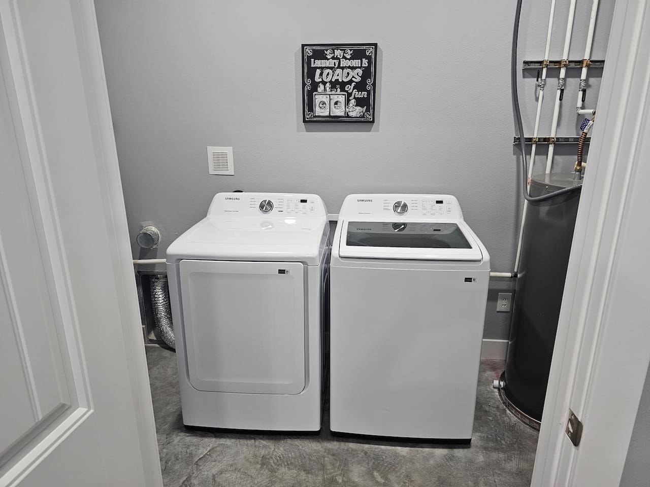 A second set of convenient laundry access for family vacations and longer trips.