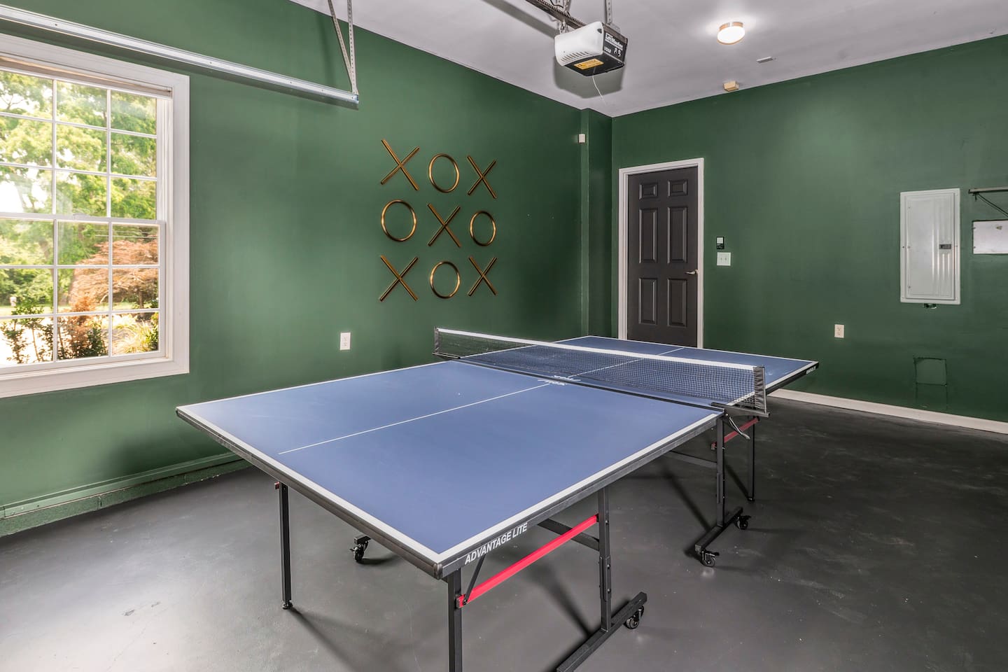 Ping pong room at The Chalet