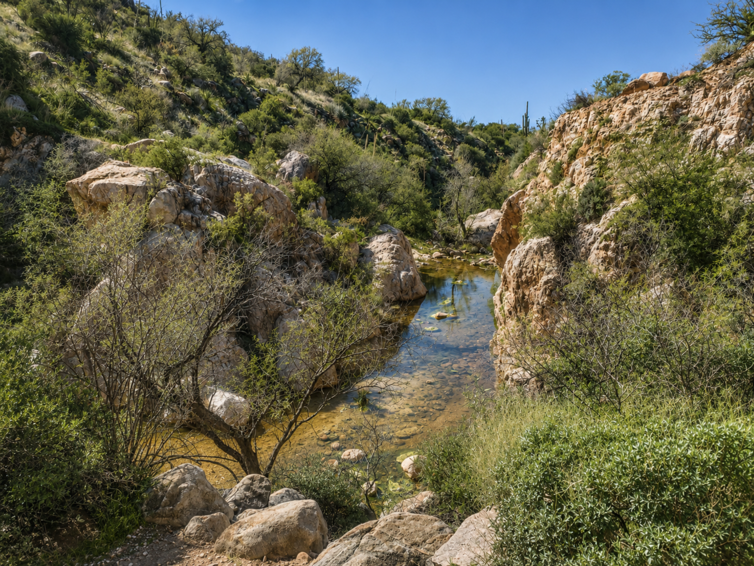 Montrose Canyon in Catalina State Park.