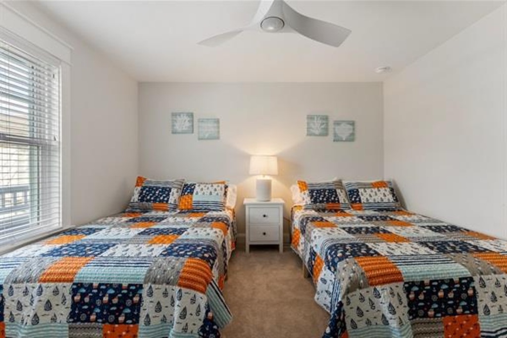 Two double sized beds