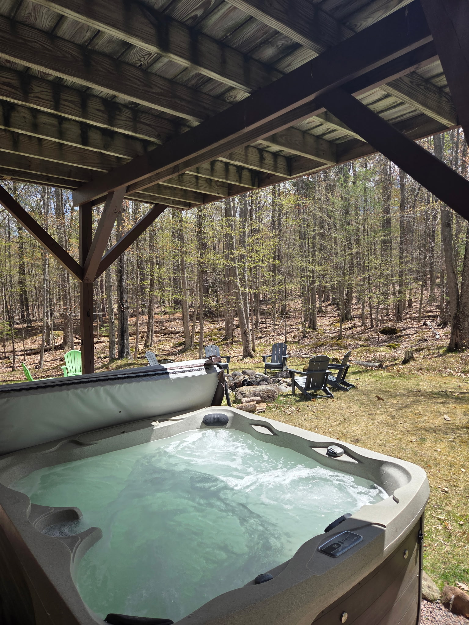Enjoy the hot tub after a day out in the mountains!