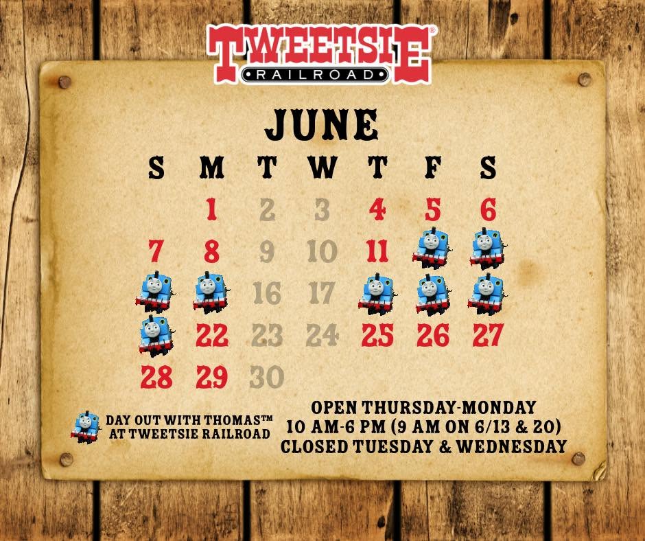 Tweetsie Railroad is family fun for everyone! June Events Calendar