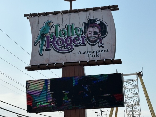 Adventures at Jolly Roger Amusement Park just steps away