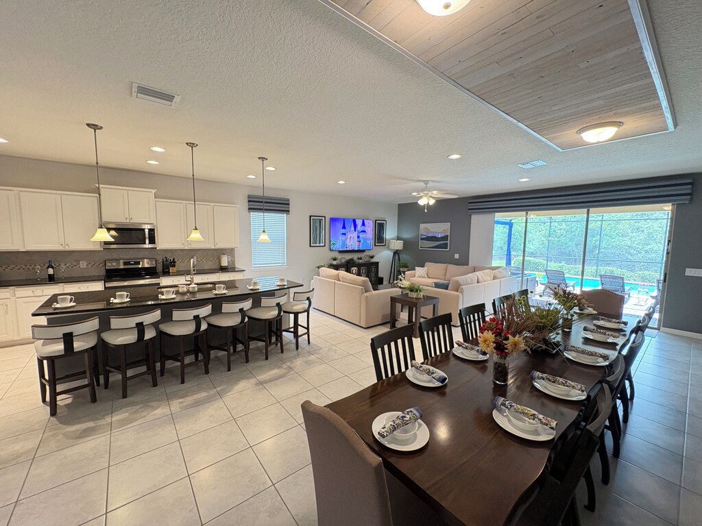 Beautiful views of the private lanai from anywhere on the main floor