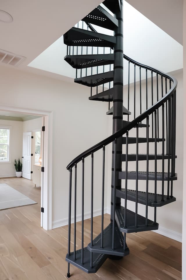 Up the spiral staircase you'll find the lookout.