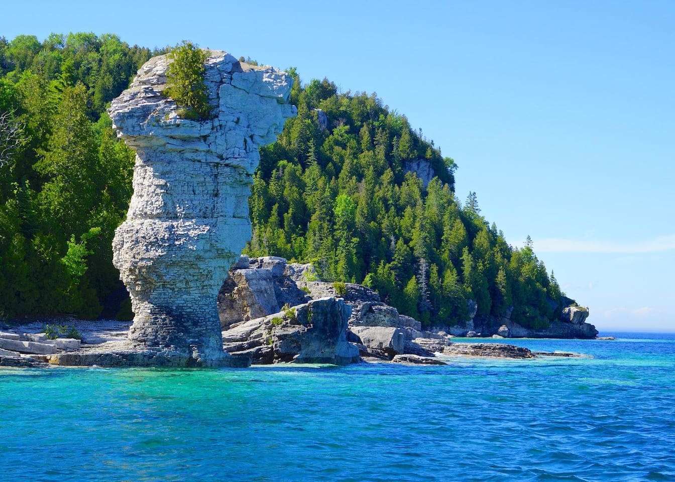 VISIT - Flowerpot Island.  Take the jet-boat from Tobermory.