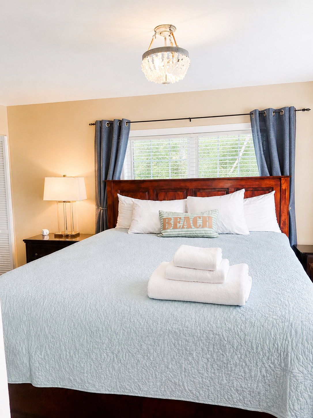 Elevated comfy King bed