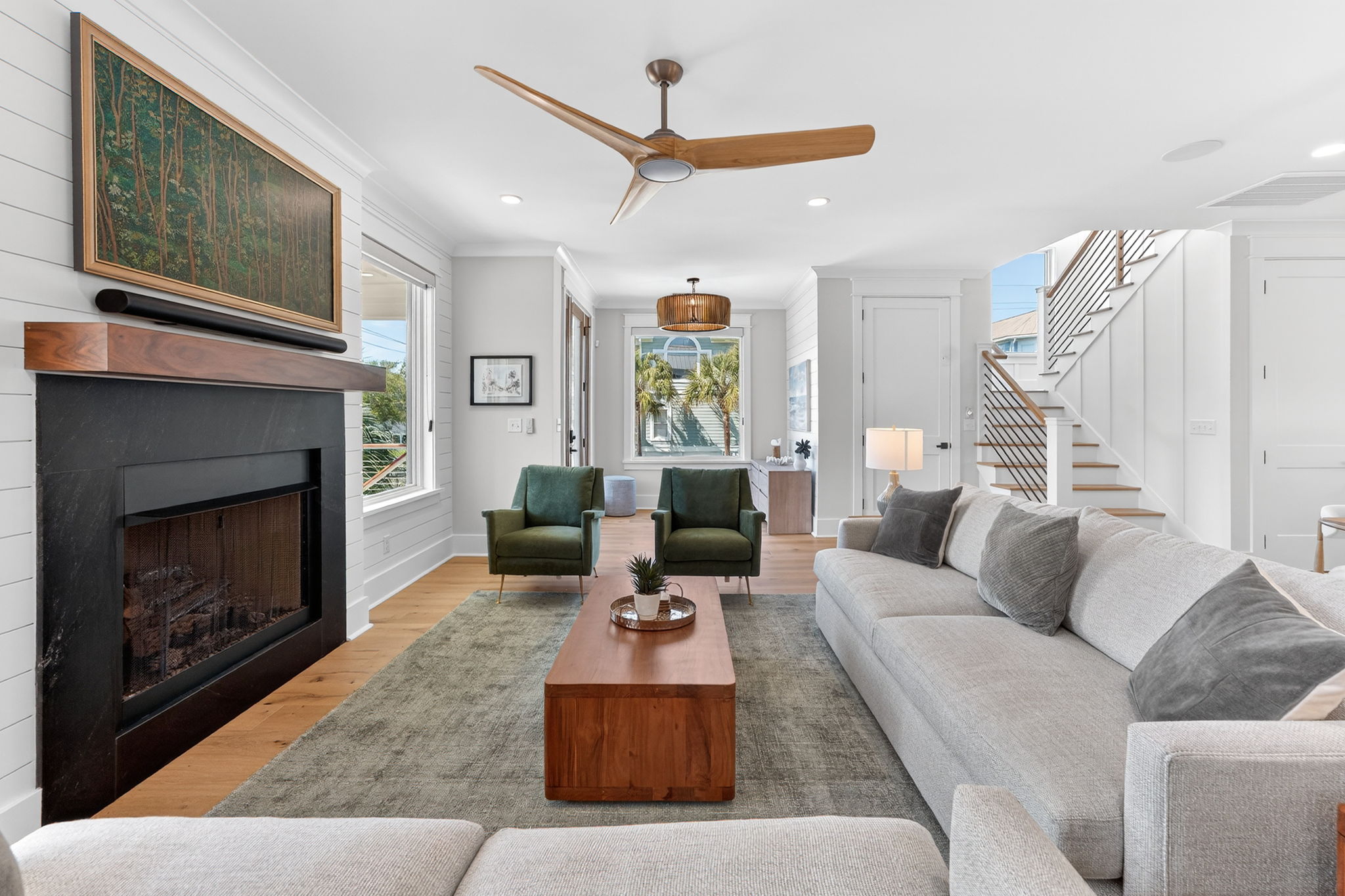 Living Room | On Beach Time | 6 30th Ave, Isle of Palms, SC | IOP Escapes