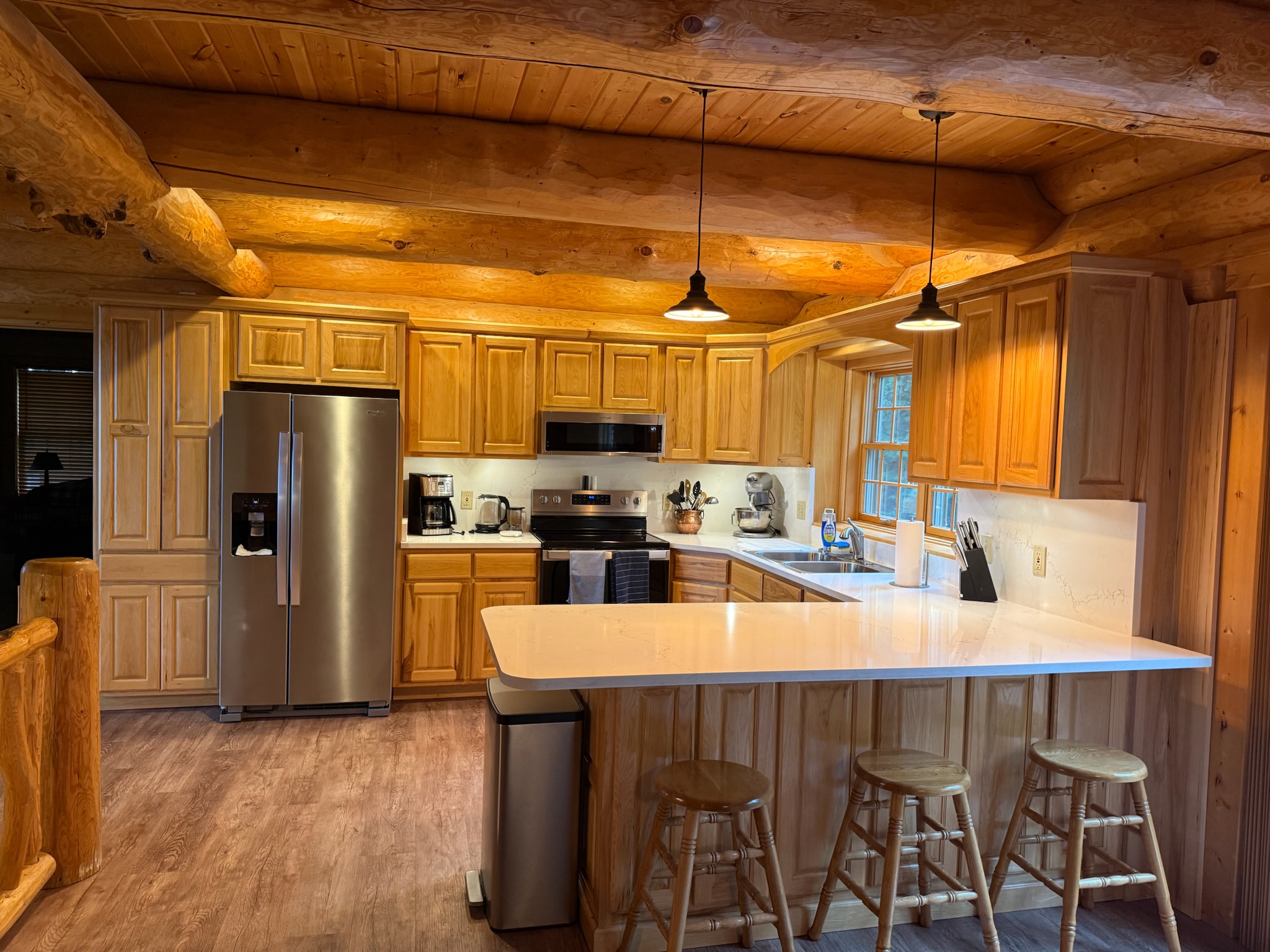 Kitchen with service for 9
