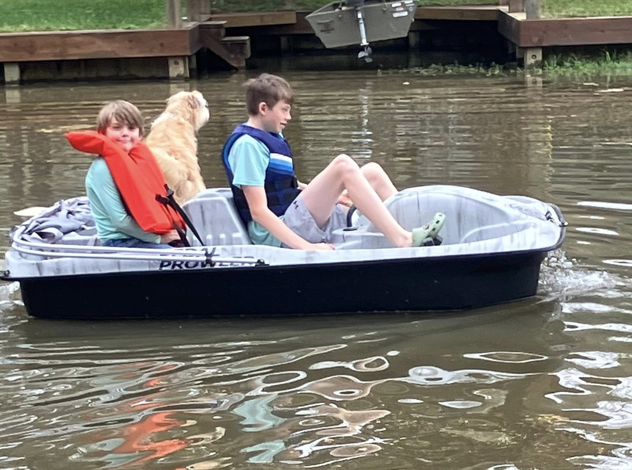 The Paddle Boat is a big hit for exploring the lake!
