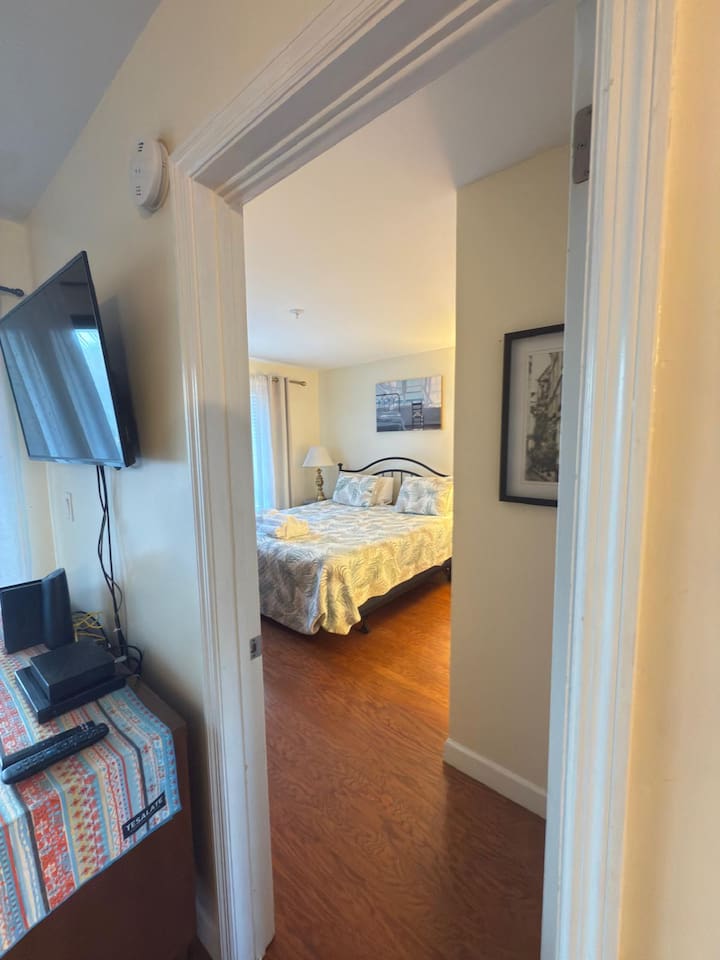 Doorway to the queen bedroom